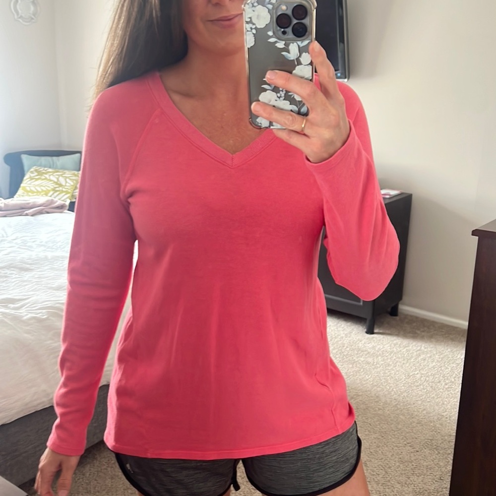 Casual pink C&C California V-neck sweater
